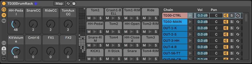 Roland TD-30 for Ableton